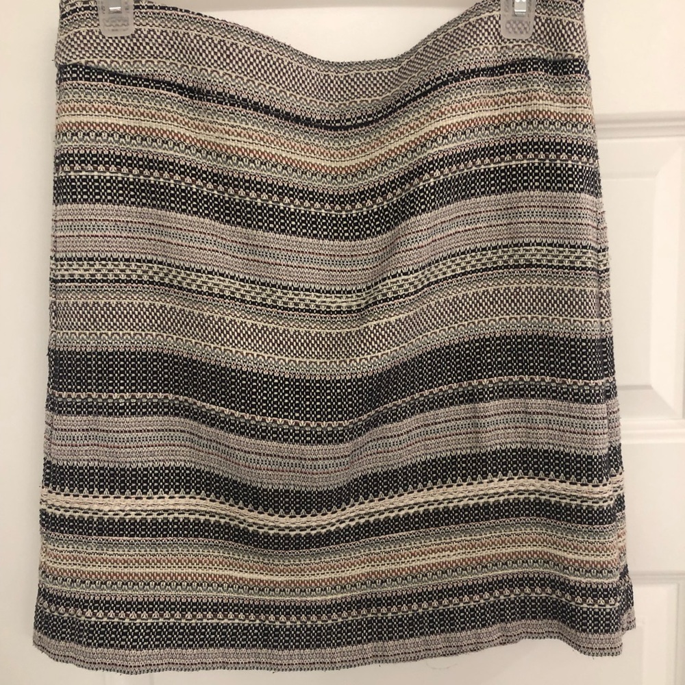 Multi-patterned woven Loft skirt